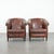 Club Chairs in Cowhide Leather, Set of 2 For Sale - Image 14 of 14