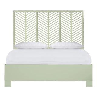 Liam Standard Bed Queen - Celery Green For Sale