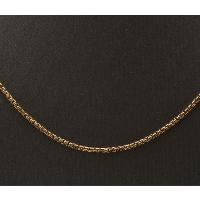 David Yurman 18k Solid Yellow Gold Rolled Box Link Necklace For Sale In Los Angeles - Image 6 of 6