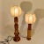 Wood Italian Sculptural Cocoon Table Lamps, 1970s, Set of 2 For Sale - Image 7 of 15