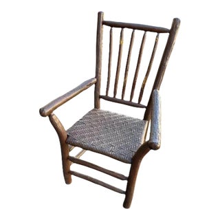 1910s Old Hickory Wooden Chair For Sale