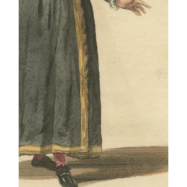 18th Century Jefferys, Habit of an English Nobleman in 1577, Fur Lined Gown, Jefferys Plate, 1757, Engraving For Sale - Image 5 of 8