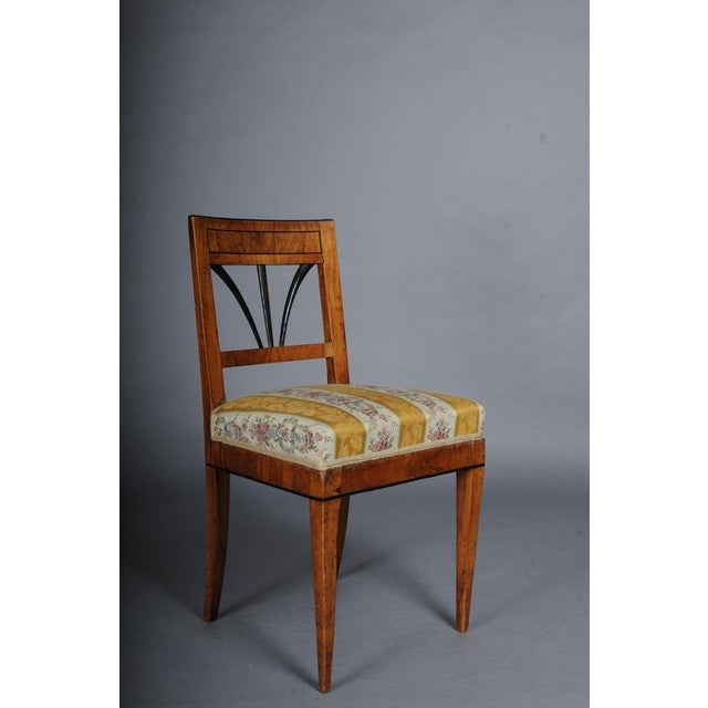 Vintage Biedermeier Chairs in Cherry Wood, Set of 4 For Sale - Image 9 of 15