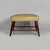Italian Art Deco pouf in wood and beige satin, 1940s Rectangular pouf with padded and upholstered in beige satin. The...