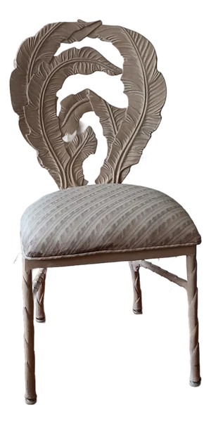 Mid 20th Century Iron Palm Beach RegencyRegency Upholstered Seat Chair