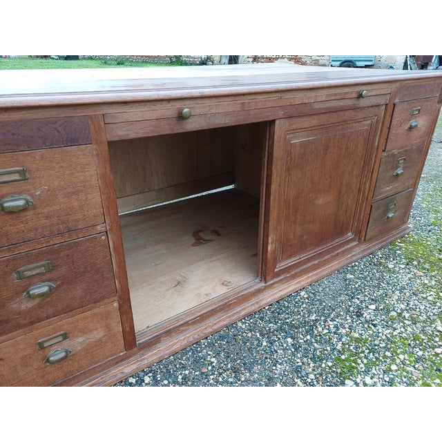 Antique Drapers Table in Oak, 1930s For Sale - Image 10 of 12