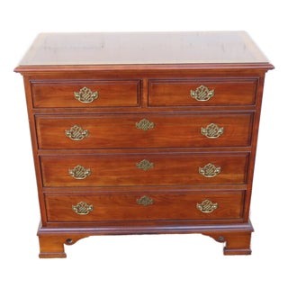 Pennsylvania House Inlay Cherry Low Dresser Chest 6309 For Sale
