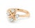 Late 20th Century Tiffany & Co. Schlumberger Lynn Platinum 18k Rose Gold Diamond Ring, Size 5.5 For Sale - Image 5 of 6