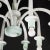 Mid-Century 8-Arm Curved Hand-Blown Murano Scavo Glass Chandelier by Seguso For Sale - Image 12 of 12