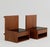 A pair of bedside tables designed by hans j. Wegner and produced by getama in denmark during the 1960s. executed in teak...