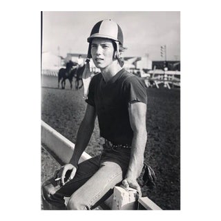 1983 Jockey Bobby Walker Equestrian Photograph For Sale