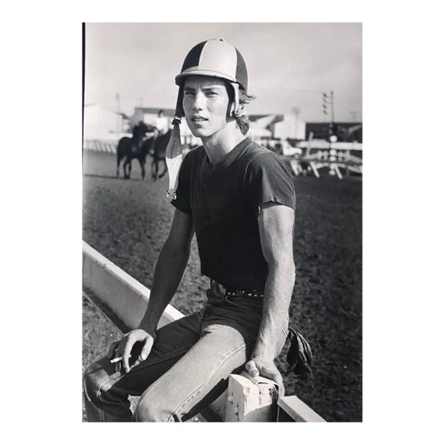 1983 Jockey Bobby Walker Equestrian Photograph For Sale