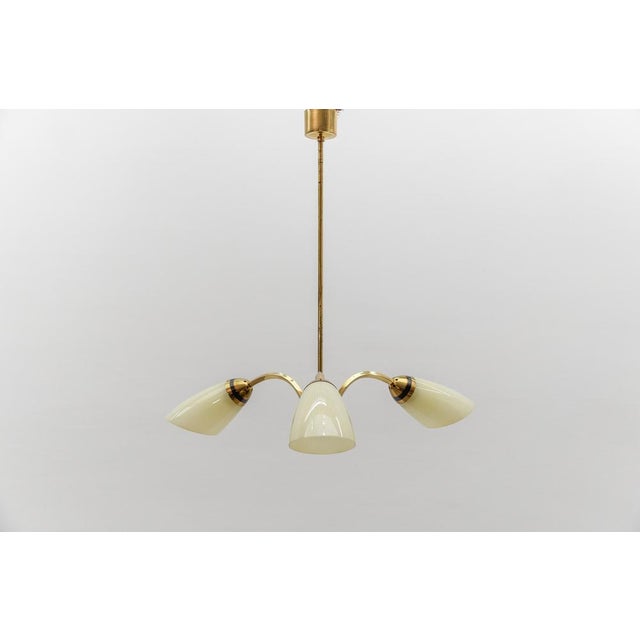 Mid-Century Modern 3-Armed Brass Sputnik Lamp, 1950s For Sale - Image 15 of 15