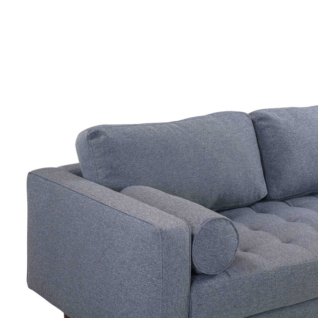 Cave Navy Tweed Loveseat For Sale In Los Angeles - Image 6 of 9