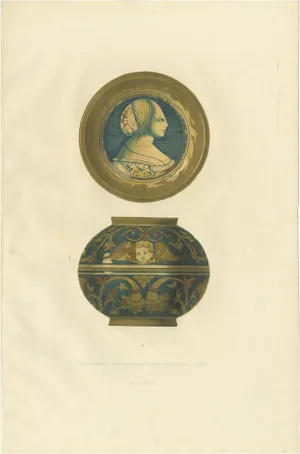 Delange, Majolica Coupe of Mr. Dutuit in Rome, 1869, Paper
