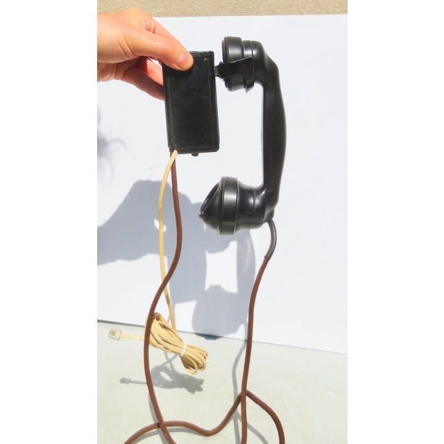 Vintage Handset Intercom Western Electric Wall Mount Hanging Handset Phone. Retrofitted with a modern phone line and...