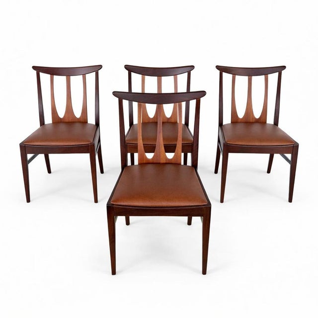 Brown Brasilia Dining Chairs in Teak with Brown Vinyl Seats from G-Plan, 1960s, Set of 4 For Sale - Image 8 of 8