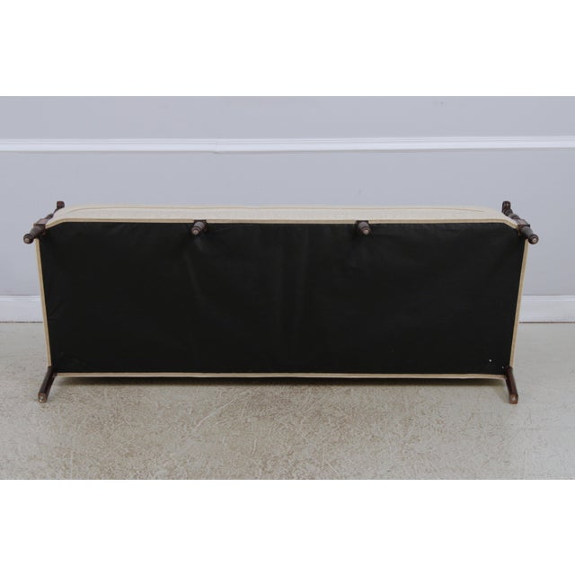 Brown Hickory Chair Co. Sheraton Style Upholstered Sofa For Sale - Image 8 of 14