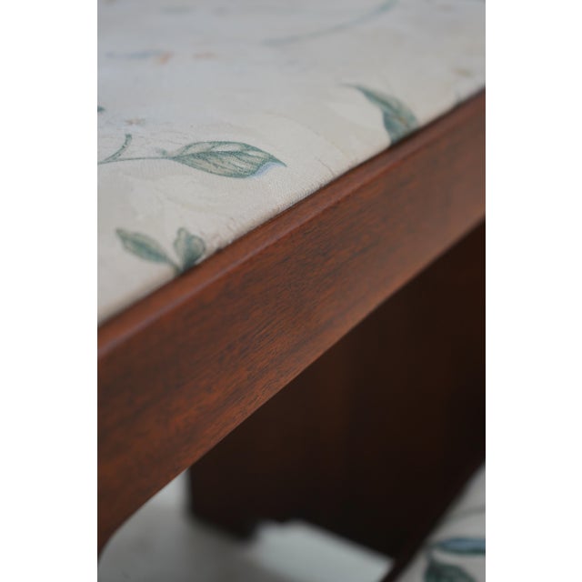 Henkel Harris Walnut Upholstered Tread Bed Steps For Sale In Philadelphia - Image 6 of 15