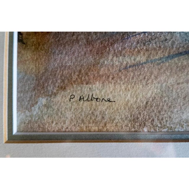 1990s Cottages, Signed Watercolor Painting, Framed For Sale In Savannah - Image 6 of 6