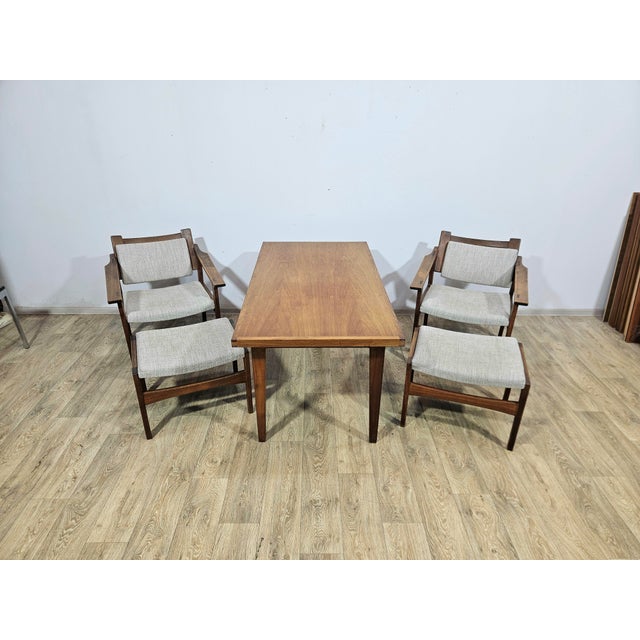 A unique, original lounge furniture set from the 1960s, representing an exceptional example of mid-century modern design...