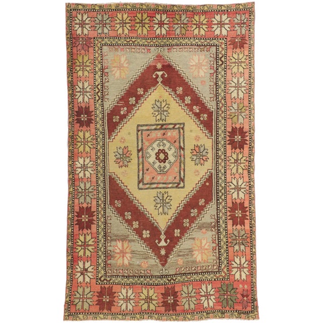 Vintage Turkish Oushak Rug - 04'08 X 07'10 For Sale - Image 11 of 11