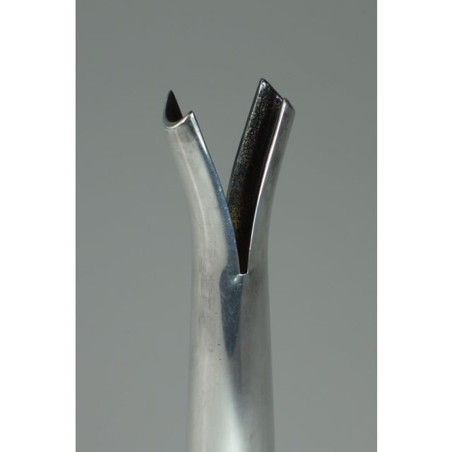 Moritz Lino Sabattini Italy, 1990 Silver Plated and Murano Base Signed Saturday This piece has an attribution mark, I am...