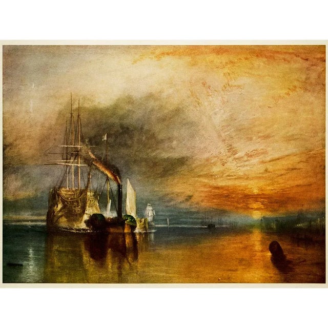 Copper 1956 After J. M. W. Turner "The Fighting Temeraire", Vintage Full-Color Print For Sale - Image 8 of 8