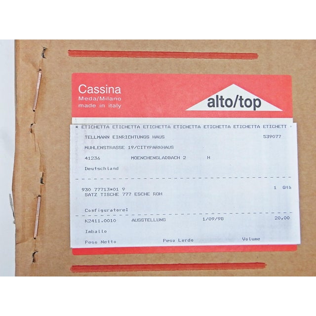 777 Nesting Tables by Afra & Tobia Scarpa for Cassina, 1998, Set of 3, in Flawless conditions. Designed 1960 to 1969 I...