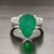 Natural Emerald Diamond Ring 6.5 14k WG 4.62 TCW Certified For Sale - Image 4 of 18