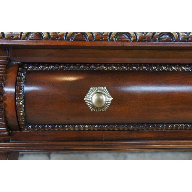 Century Furniture English Chippendale Georgian Mahogany Paw Foot Sideboard Buffet Console Table For Sale - Image 9 of 12