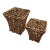 Itle: Vintage Footed Nesting Baskets With Hinged Lids, Set of 2 For Sale