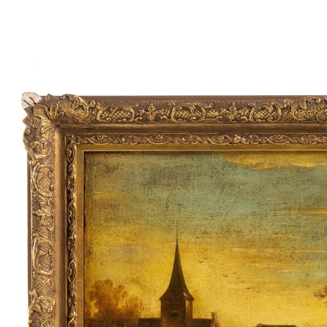 Painting - Dutch School. Landscape with figures; oil on canvas. Dimensions: 62.5 cm x 81.5 cm.