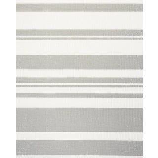 Sample - Schumacher Horizon Paperweave Wallpaper in Grey For Sale