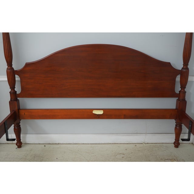 Henkel Harris Model 162 Cherry King Size Poster Bed For Sale - Image 16 of 18