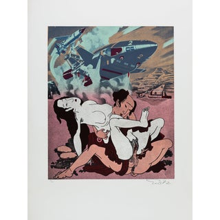 Guðmundur Guðmundsson, Shunga et missiles, Lithograph For Sale