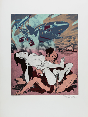 Guðmundur Guðmundsson, Shunga et missiles, Lithograph