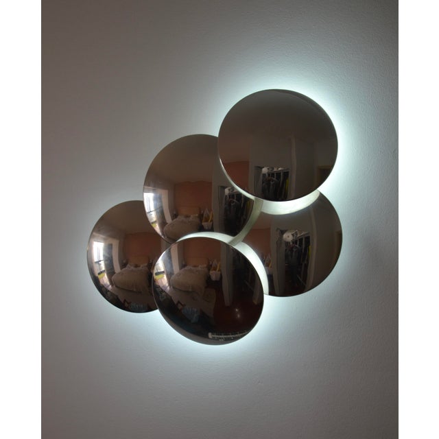 Large Chrome Model 340/5 5-Disc Wall Sconce from Reggiani, Italy, 1970s For Sale - Image 17 of 18