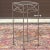 High quality one piece wrought iron welded frame plant stand with square inset glass. Two matching available at time of...