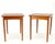 Danish Mid Century Modern Rolled Edges Side End Tables Stands Dowel Legs - A Pair For Sale - Image 12 of 12