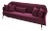 Bhutan Bordeaux Velvet Sofa by Javier Gomez For Sale