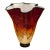 Micheal Nourot Red Satin Series Art Glass Vase For Sale