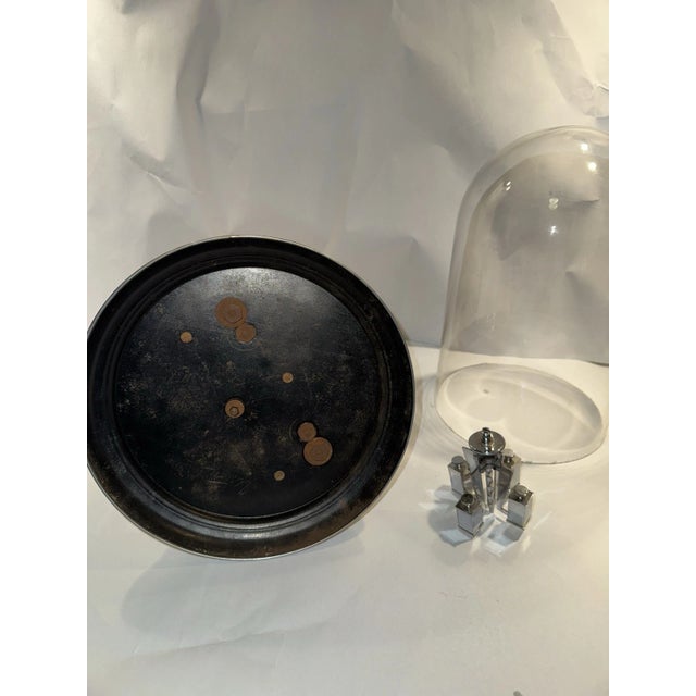 1920s German Art Deco Chrome 400 Day Anniversary Mantel Clock For Sale - Image 9 of 9