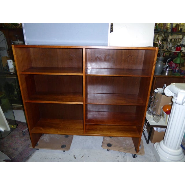 Danish Palissander Wood Bookcase Shelving Cabinet For Sale - Image 4 of 13
