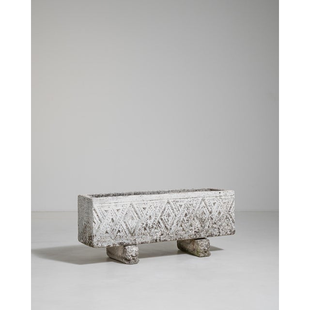 A commanding example of Brutalist design, this substantial French planter from circa 1970 exemplifies the movement's bold...