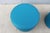 Modern Boost Round Ottomans in Tropic Blue Silicone by Ofs and Carolina - A Pair For Sale - Image 13 of 18