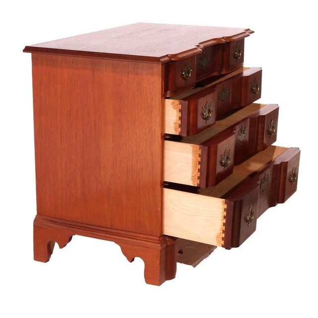 English Chippendale Style Block Front Chest, Bartley Collection, 20th C For Sale - Image 12 of 18