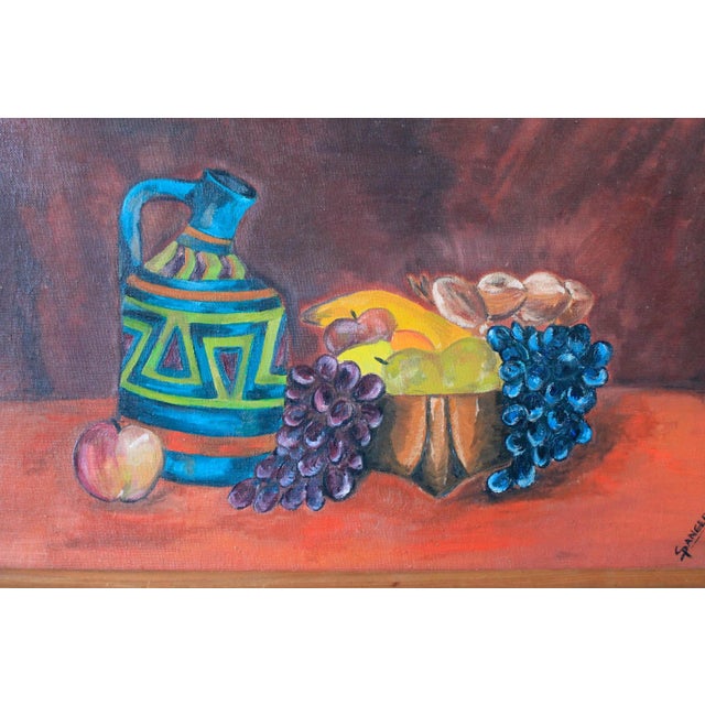 Framed Vintage Still Life Fruit Painting For Sale - Image 4 of 7