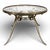 Gilt Wrought Iron Side Table by René Drouet For Sale