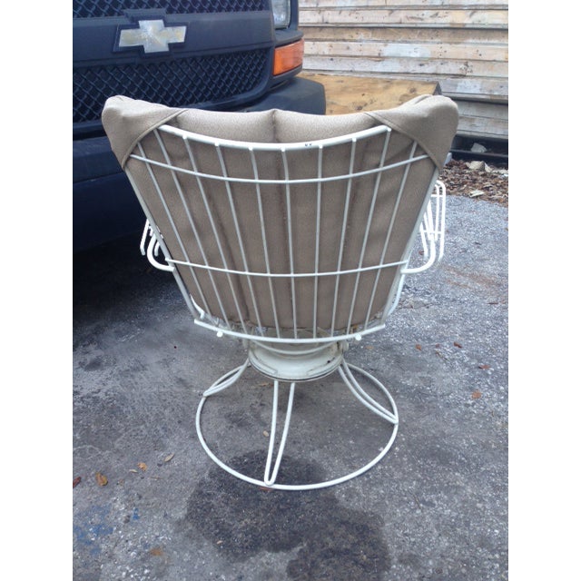Mid Century Swivel Patio Chairs Set Of 4 Chairish